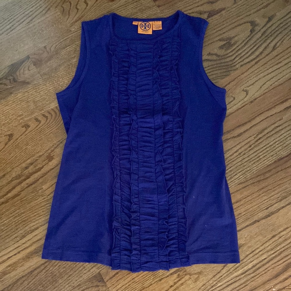 Tory Burch ruffle front tank